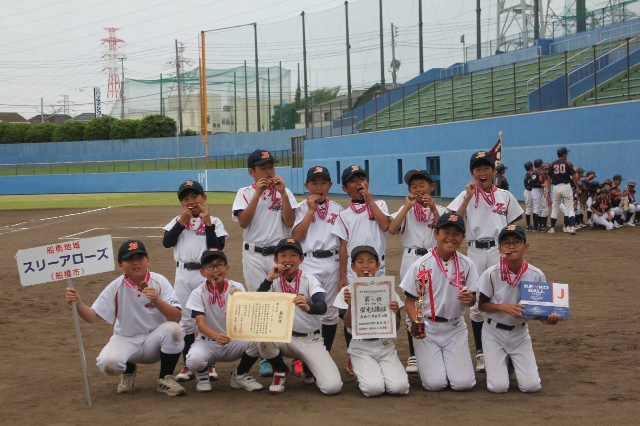 第４８回　船橋市春季市民野球大会少年学童の部　Ｂリーグ初優勝！！